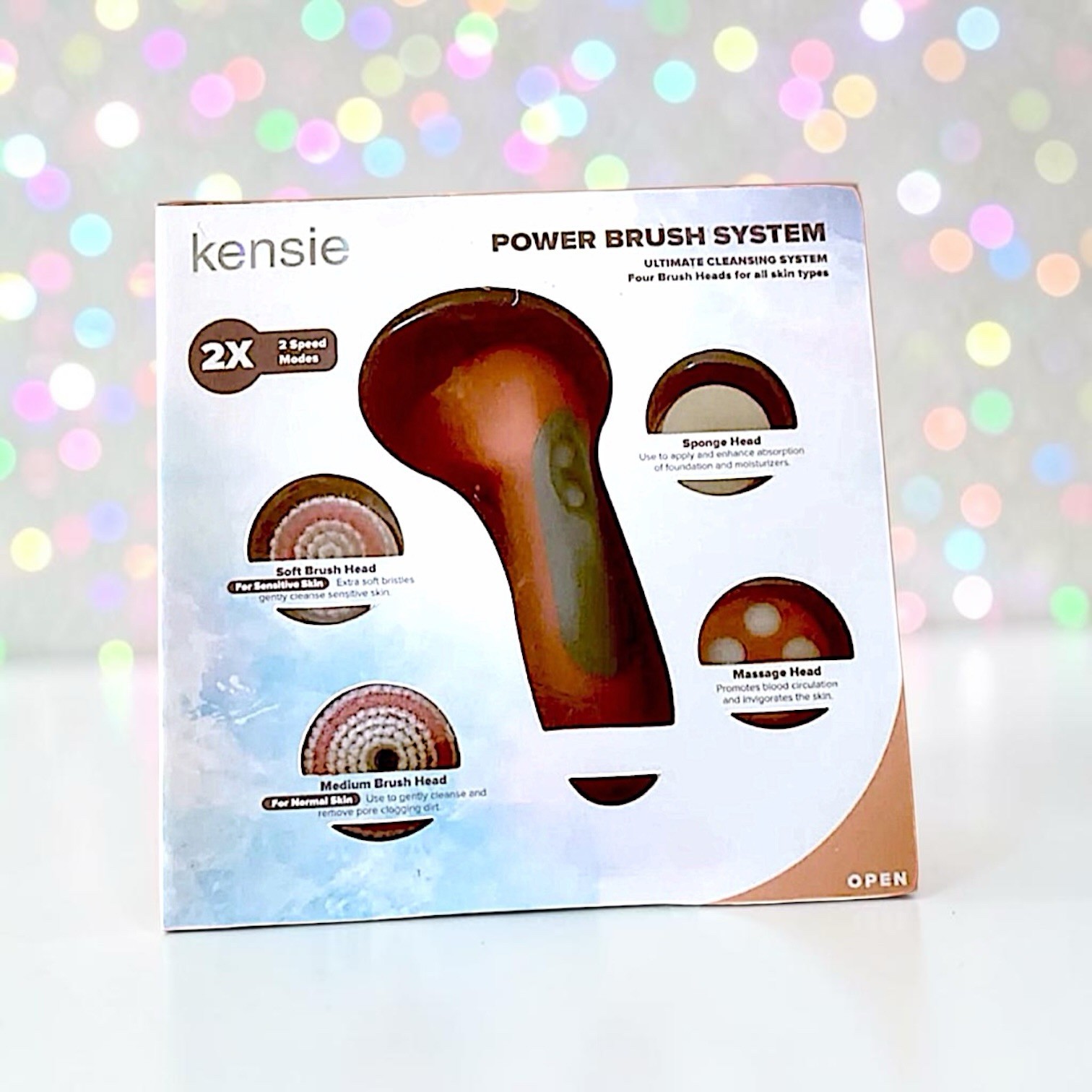 Kensie Beauty – Power Brush Set in CORAL RV $49.99 Brand New in Box