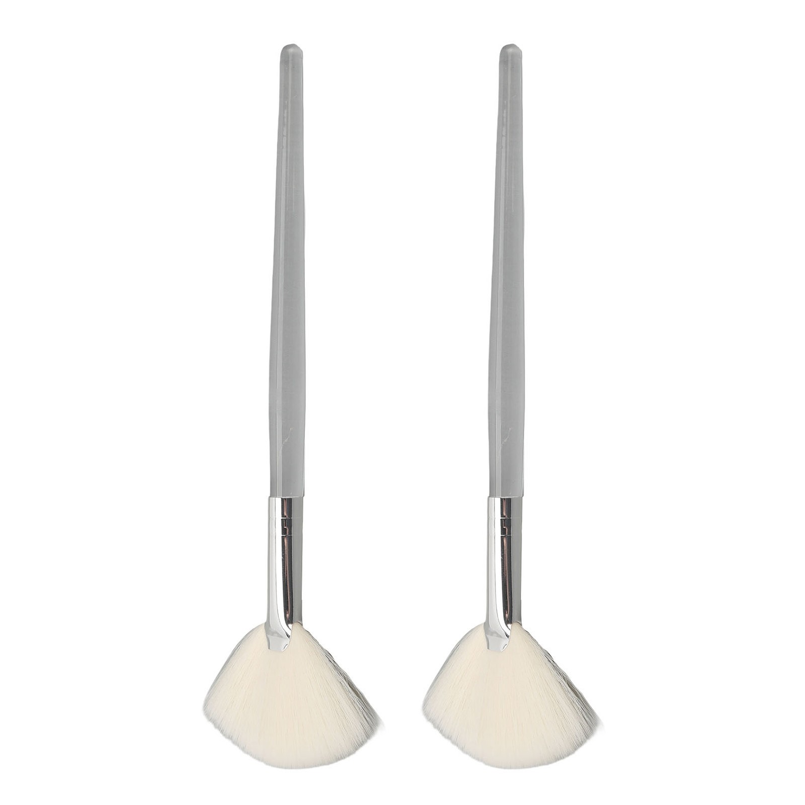 2-2pcs Facial Fan Brush For Gentle Foam Lathering Cleansing