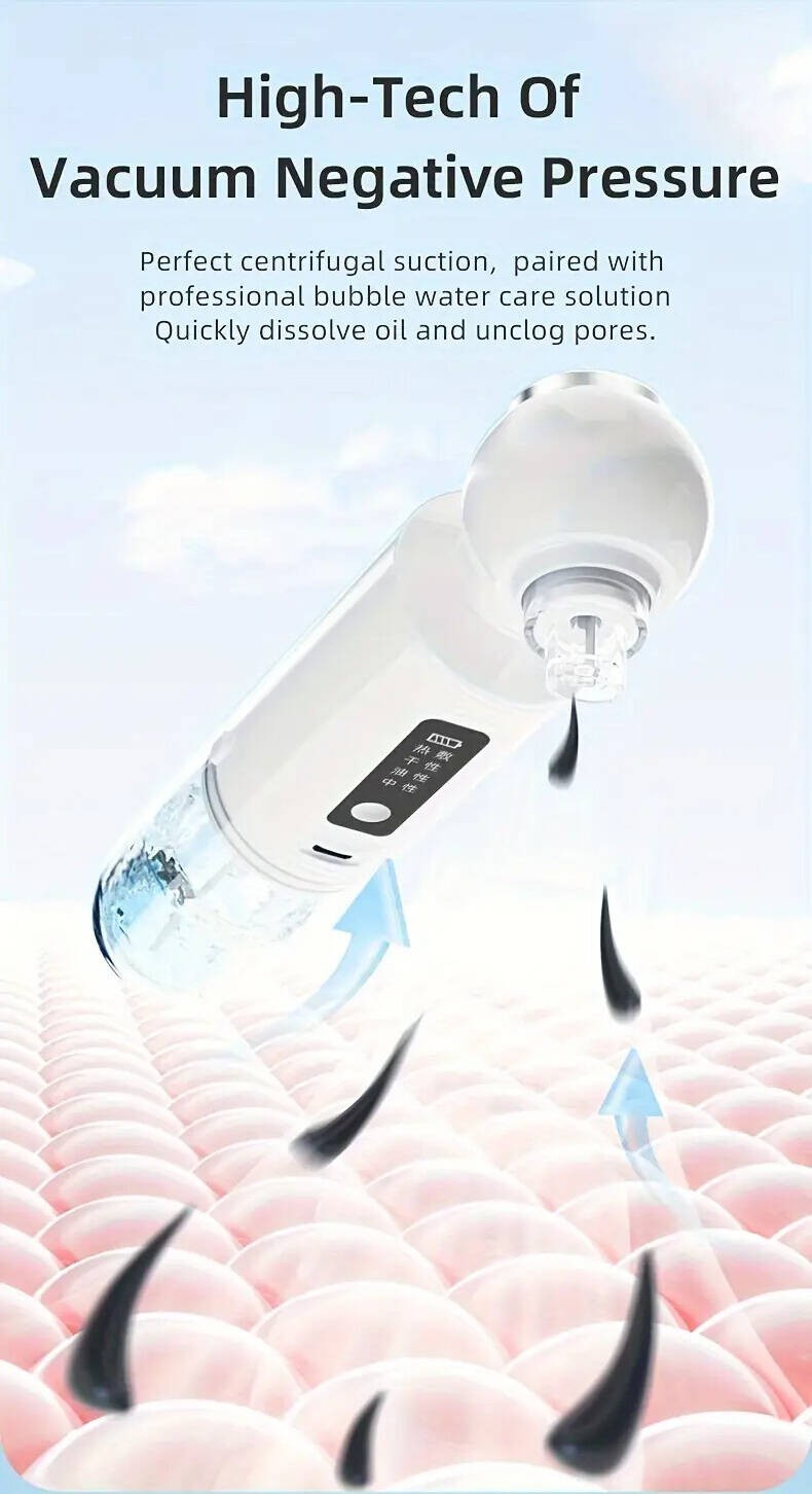 Generic SX118 Multi Functional Ultra-Finebubble Beauty Device, 6 Head Blackhead