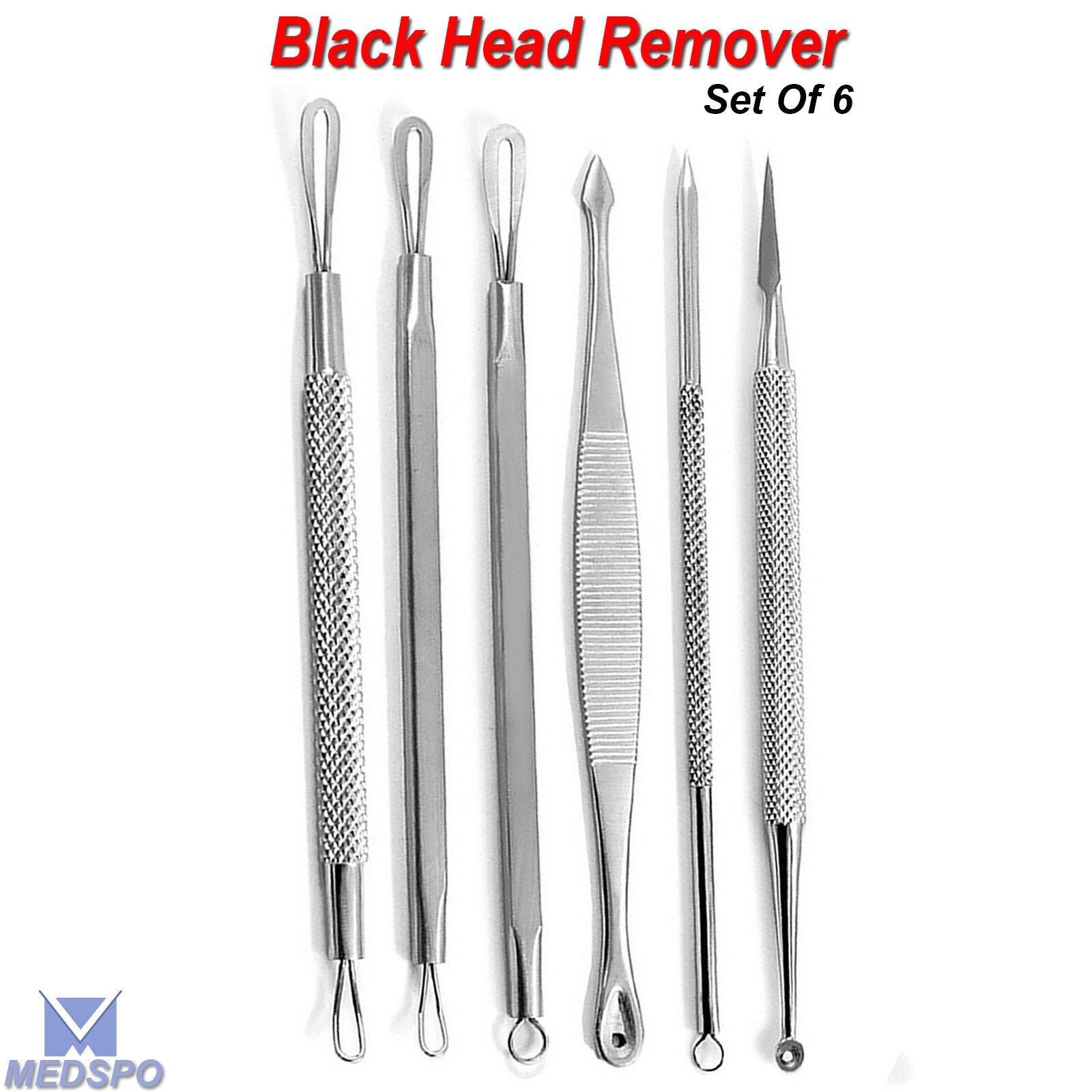 Acne Needle Blackhead Remover Kit Pimple Blemish Comedone Extractor Tools Set CE