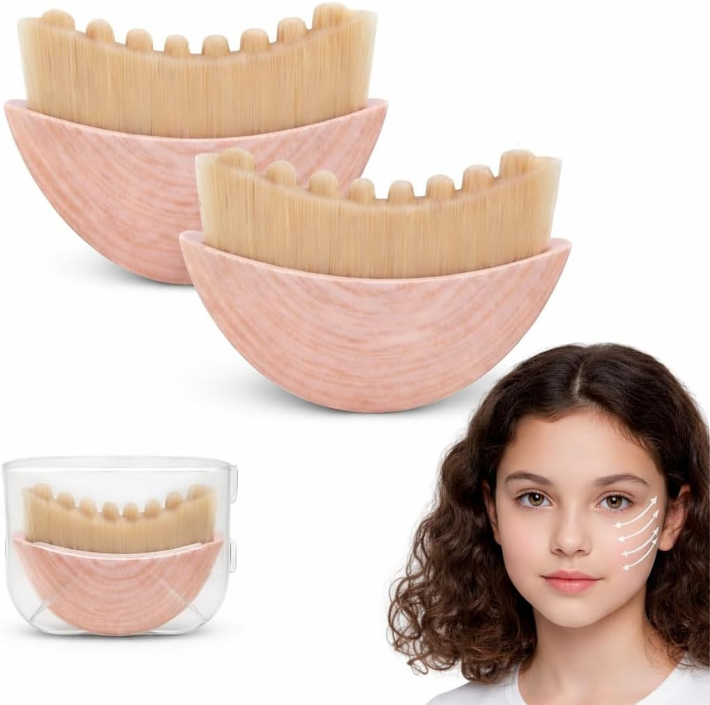 Face Brush for Lymphatic Drainage – 2Pcs New Upgraded Lymphatic Drainage Face…