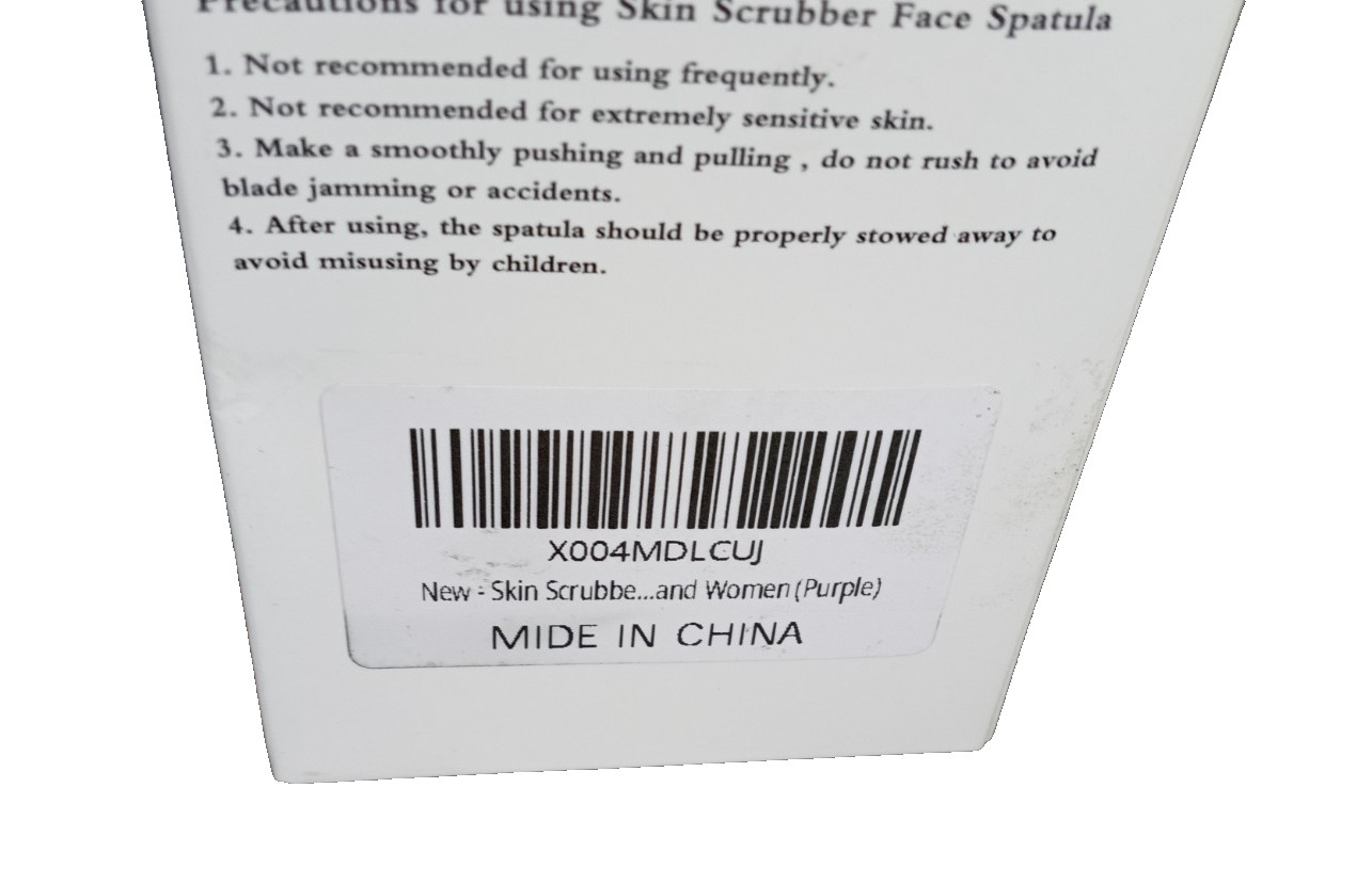 Skin Scrubber Face Spatula Skin Pore Cleaner Blackhead Remover Tools Purple