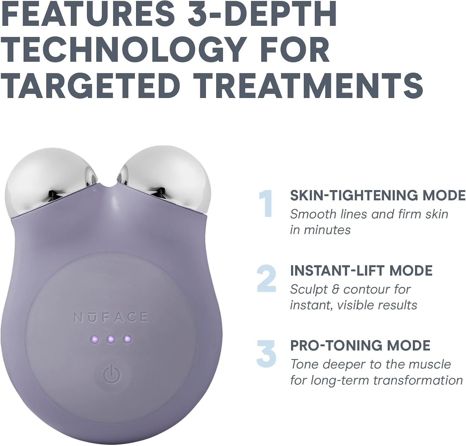 NuFace Trinity+ Facial Toning Device Complete Set