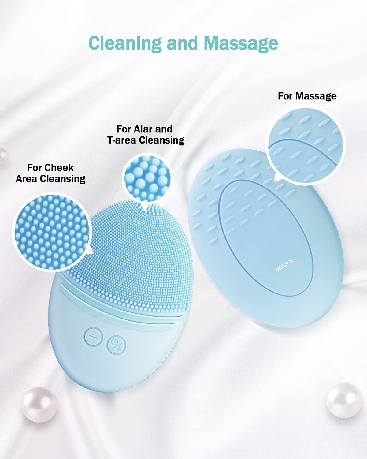 Portable Waterproof Sonic Face Brush – Gentle Exfoliation & Massage for All Skin