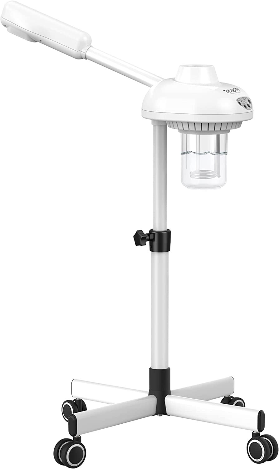 TASALON Facial Steamer on Wheels. Face Steamer kit for Home, Spa, Beauty Clinic.