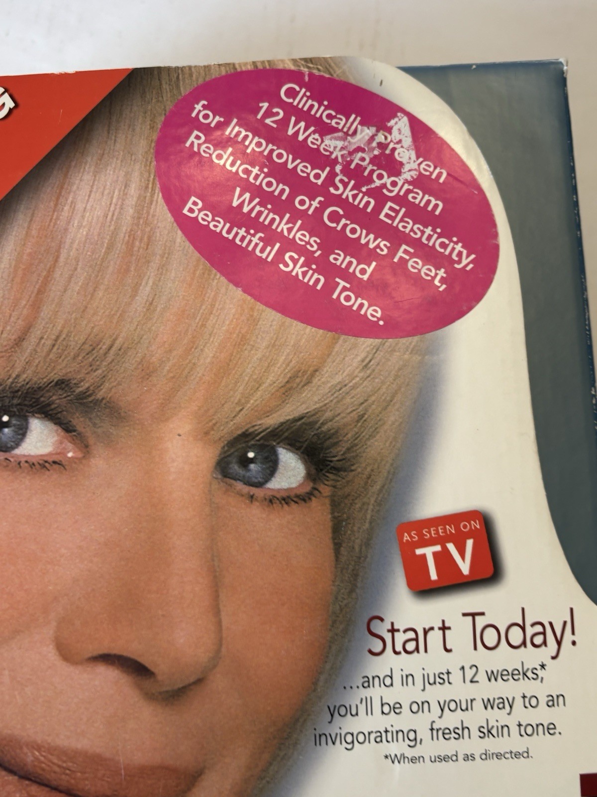 Linda Evans Rejuvenique Ultimate Facial Toning System VTG Blue Mask New In box