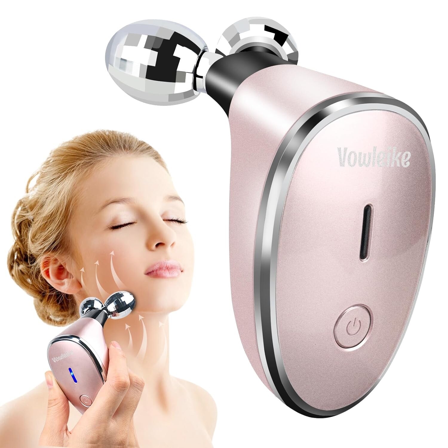 Microcurrent Facial Device,Electrical Face Lift Sculpting,Wrinkle Removal Roller