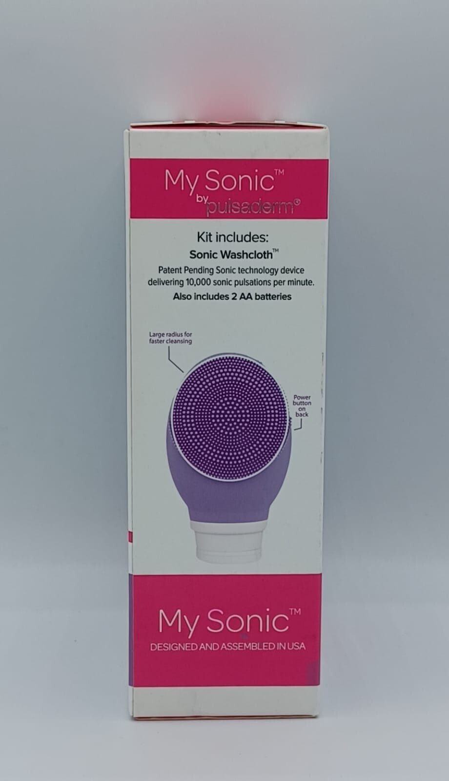 pulsaderm SONIC WASHCLOTH 2 Speed Waterproof