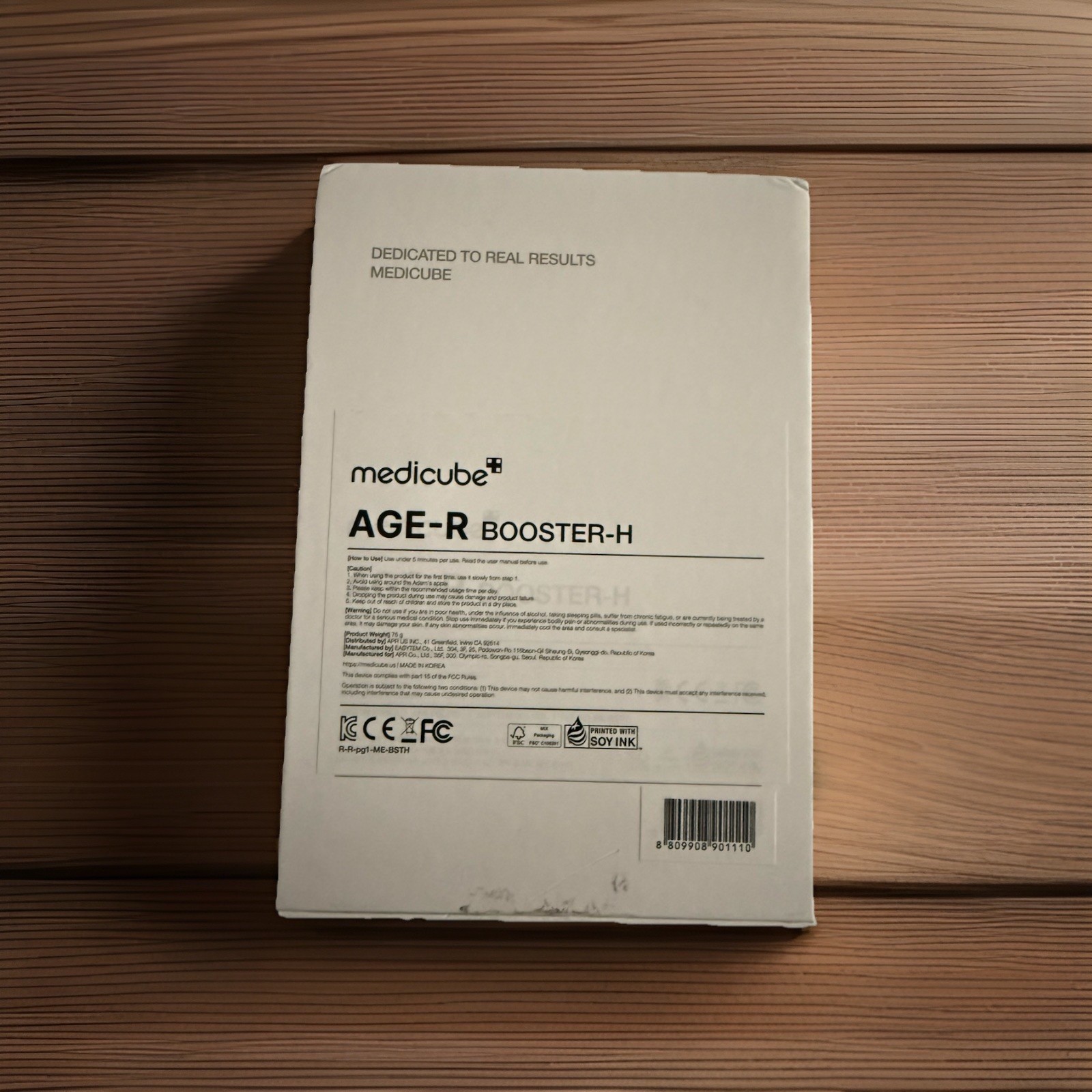 medicube AGE-R BOOSTER-H Facial Toning Device Black ME-BSTH Model Facial Tool