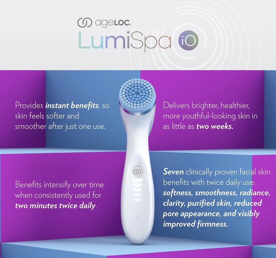 Blue NuSkin ageLOC LumiSpa iO Facial Device