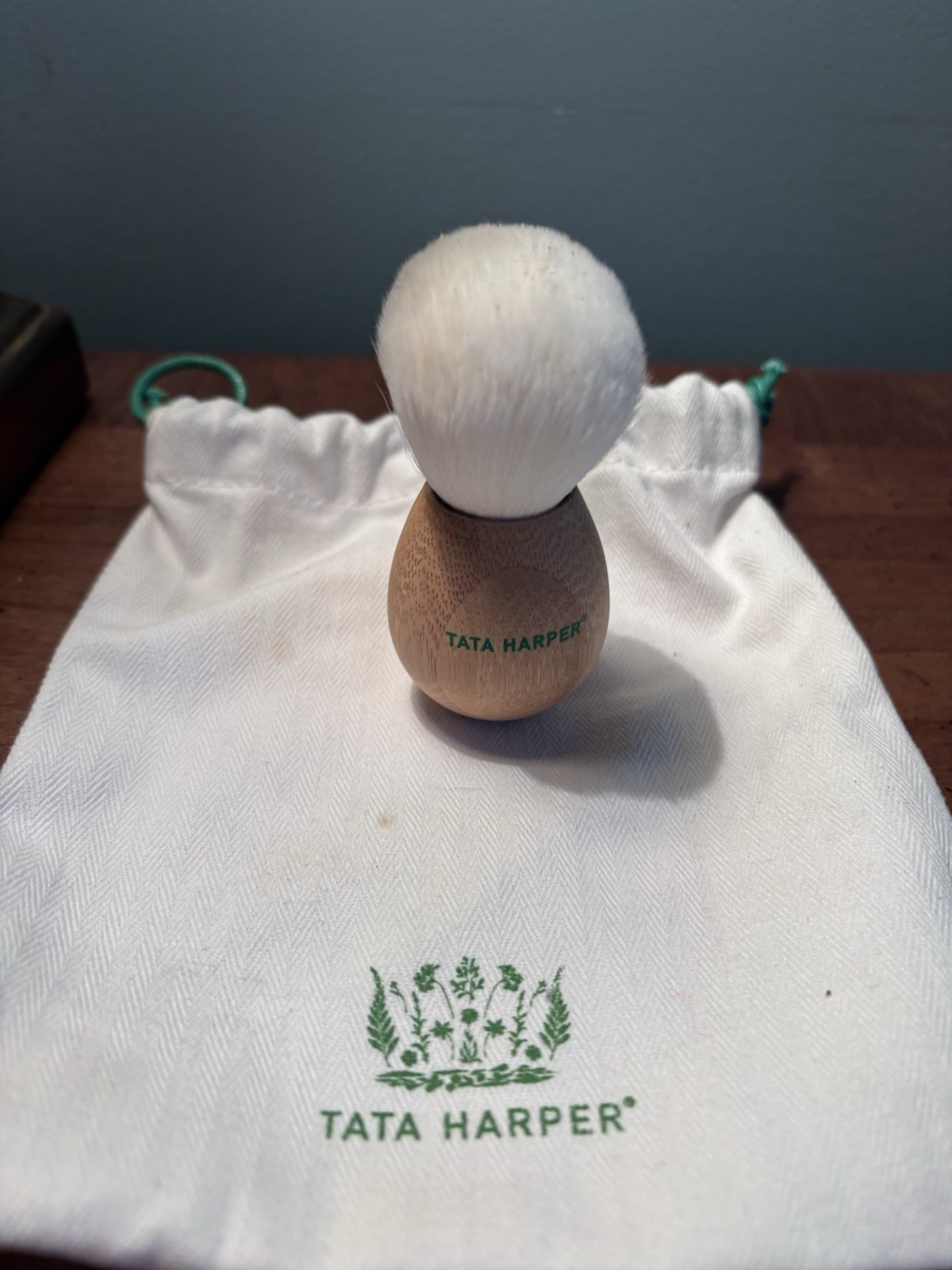Tata Harper Facial Dry Brush with Original Drawstring Pouch