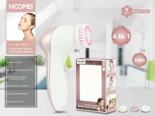 Beauty Care 4 In 1 Soft Massager Electric Face Cleansing Brush HM-7520