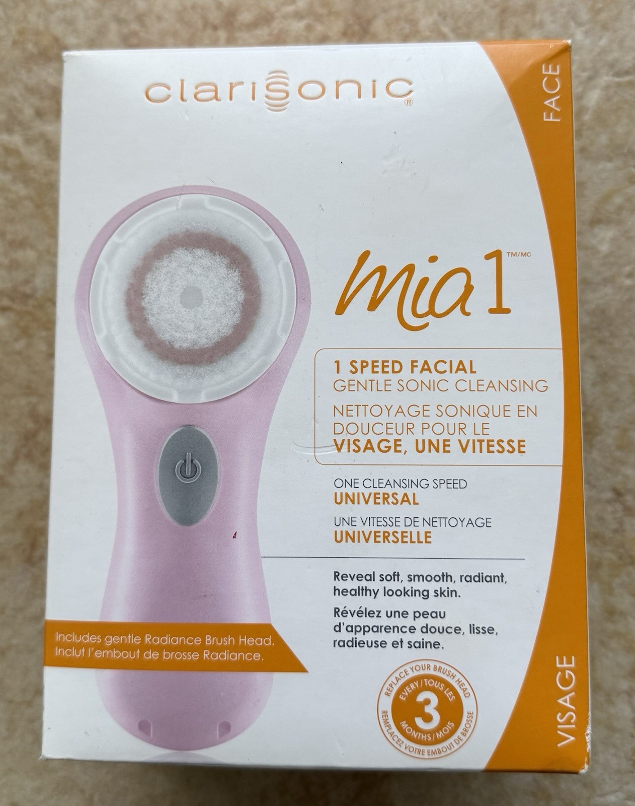 Brand New Clarisonic Mia 1 Sonic Facial Skin Cleansing Brush System – PINK