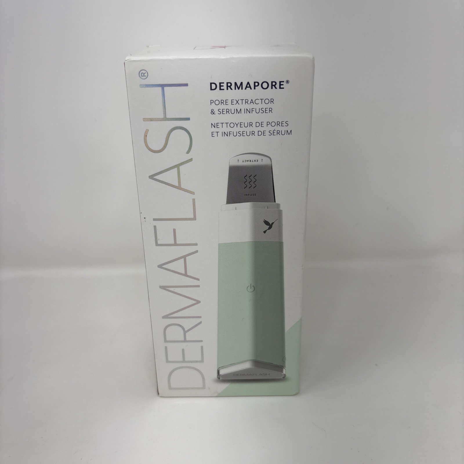 DERMAFLASH DERMAPORE Pore Extractor & Serum Infuser Mint Sealed