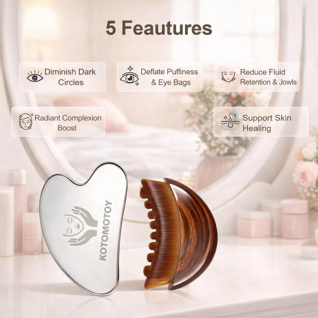 Lymphatic Contour Face Brush for Sculpting, Lymphatic Face Brush Gua Sha Facial