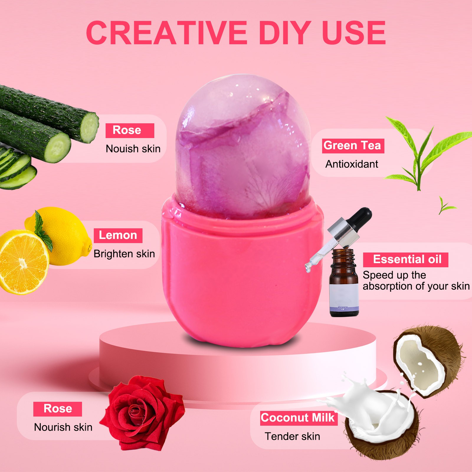 Facial Mold Holder For Face Eyes Reusable Pore Tightening Brightening