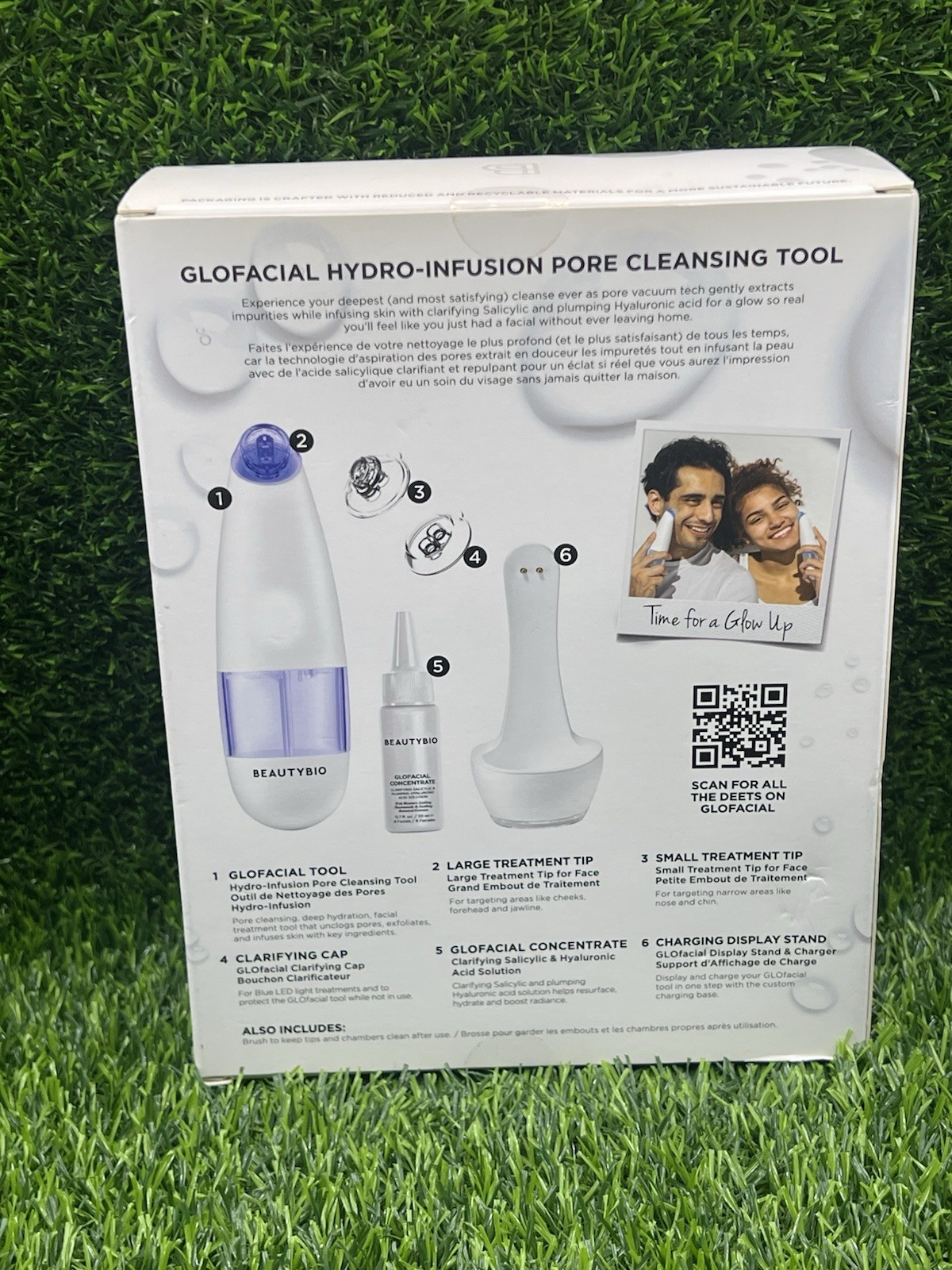 BeautyBio Extract Infuse Clarify Pore GLOFACIAL Cleansing Tool SEALED/Blue Light