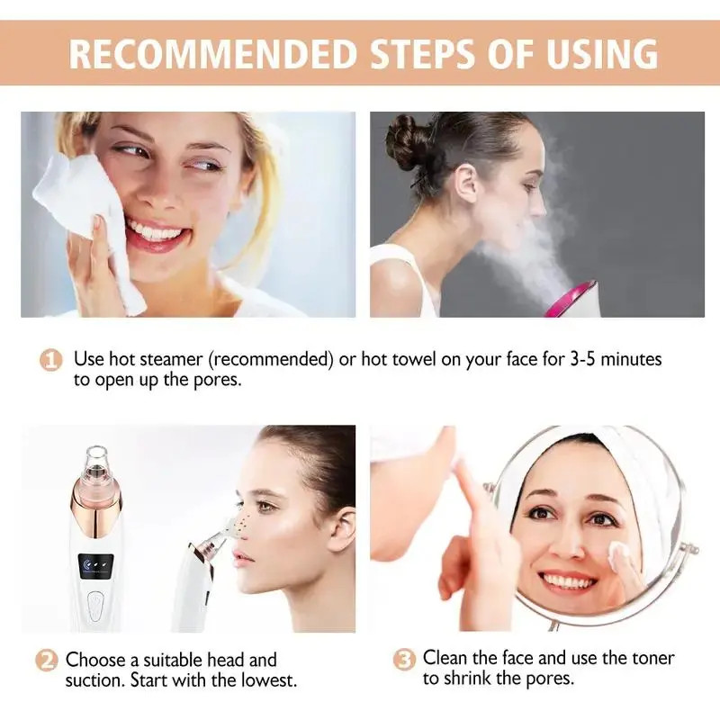 Comfort Electric Blackhead Cleaner, 1Box Multifunctional Facial PoreCleaner