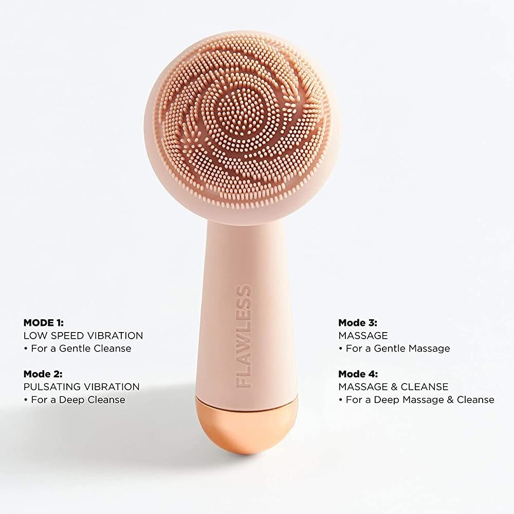 Finishing Touch Flawless Cleanse Facial Cleanser & Massager Rechargeable New