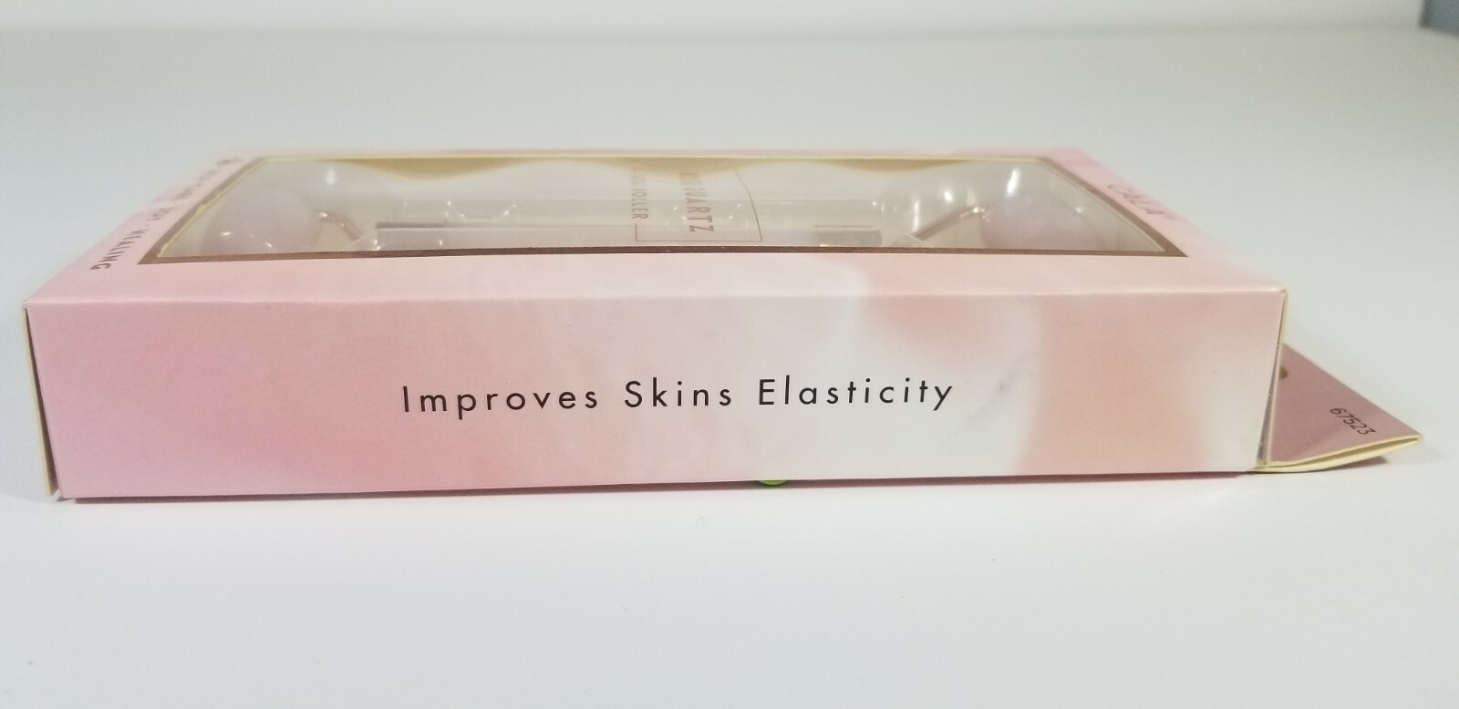 Cala Rose Quartz Facial Roller Reduce Eye Puffy Dark Circle Bags Stress Firm