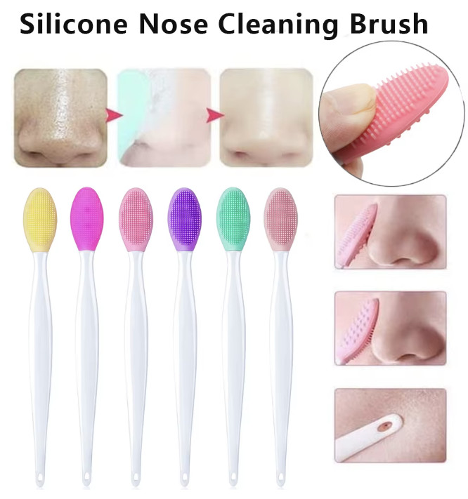 1pcs Silicone Face Wash Brush Head – Deep Exfoliation & Blackhead Removal – NEW
