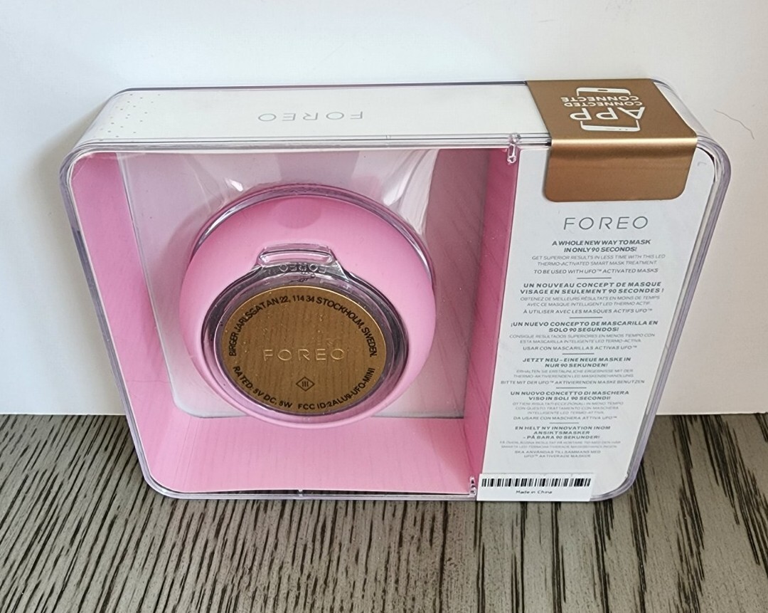 Foreo UFO Mini Pearl Pink LED Thermo Activated Smart Mask Treatment Device