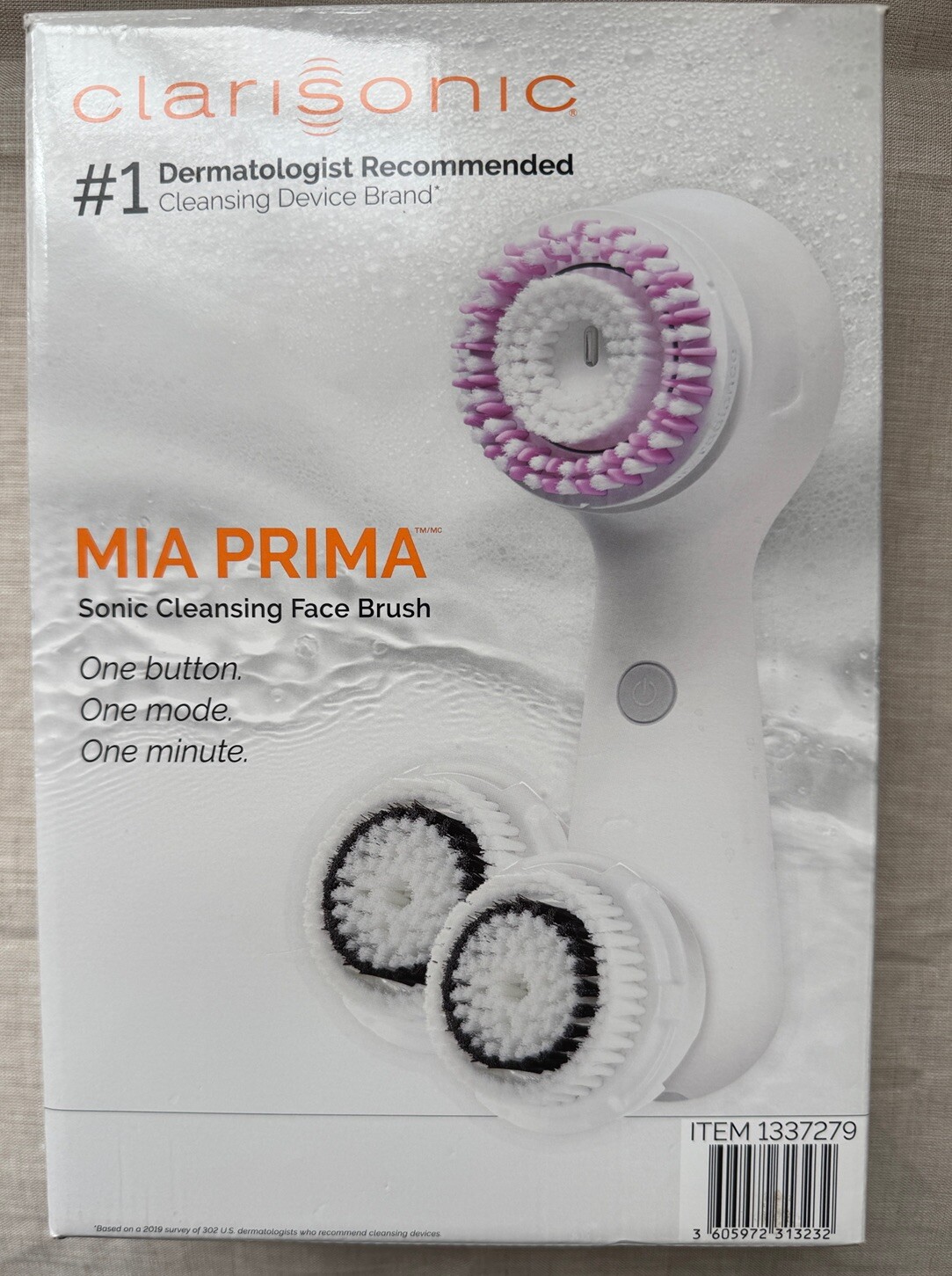 CLARISONIC Mia Prima Cleansing Tool With Classic Sensitive Brush Heads