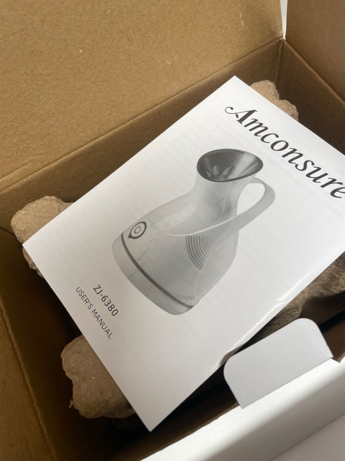 Amconsure Facial Steamer Nano Ionic Facial Steamer Warm Mist Moisturizing USED