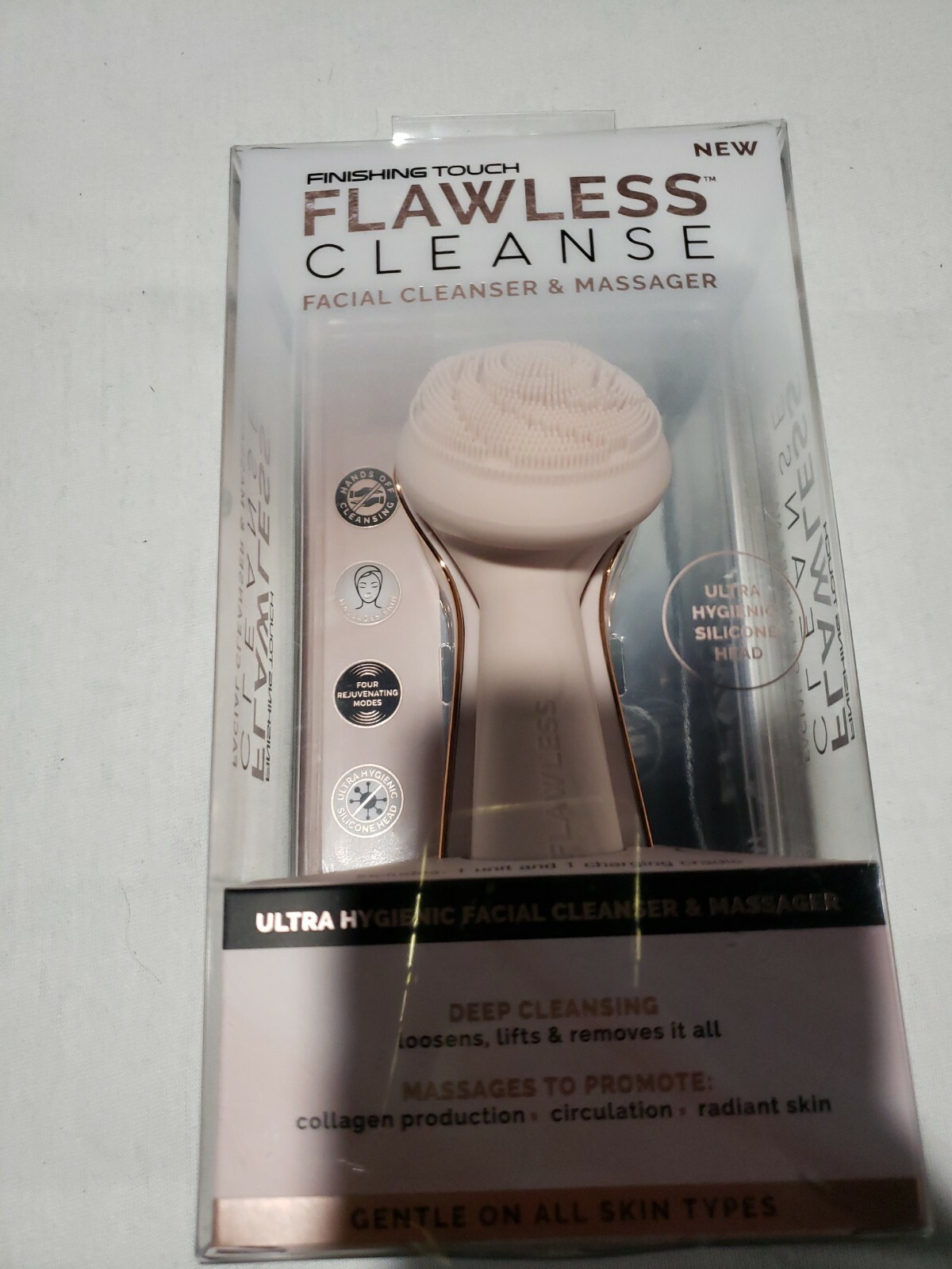 Finishing Touch Flawless Cleanse Silicone Face Scrubber and Cleanse Vibrating