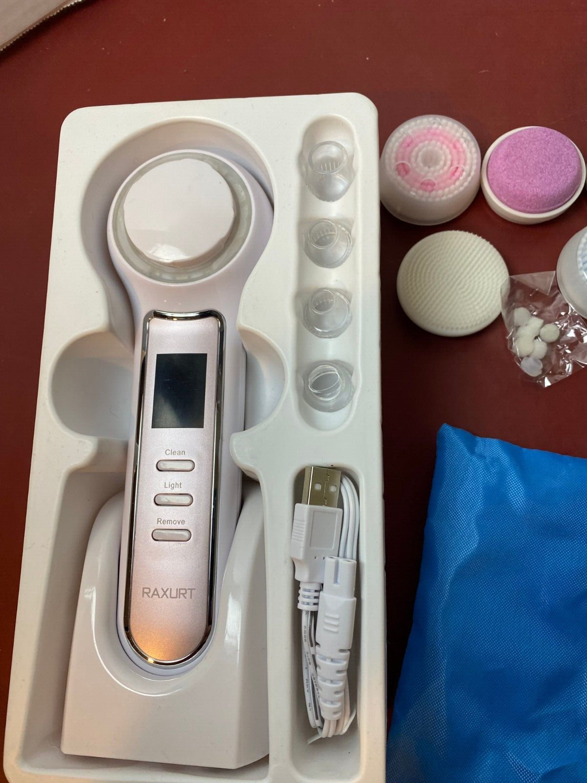 Raxurt Electric Facial Cleansing Brush with Blackhead Remover Vacuum