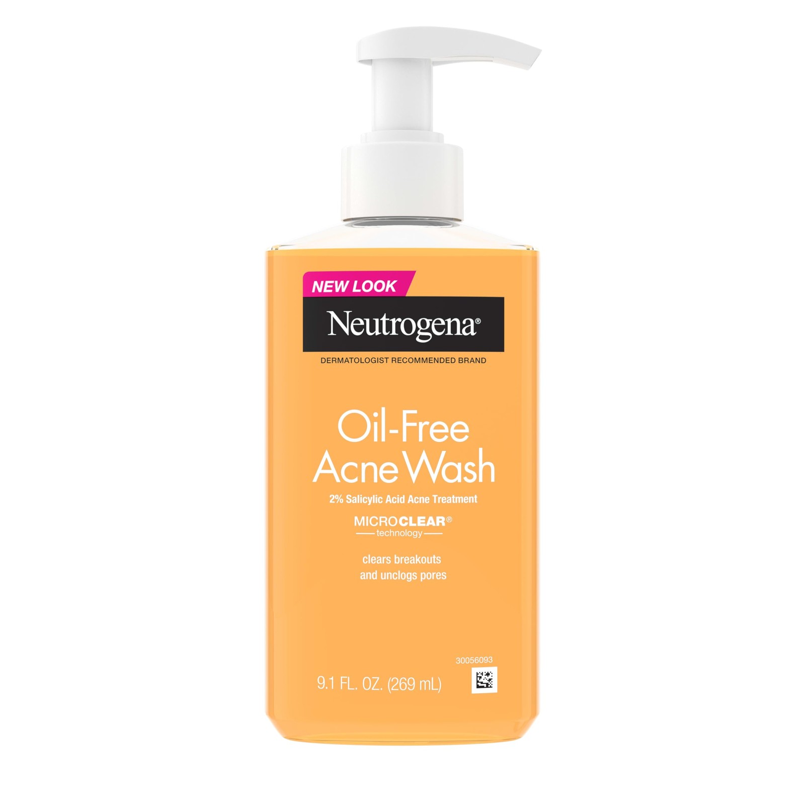 Neutrogena Oil-Free Acne Face Wash – Facial Cleanser 9.1 Fl Oz (Pack of 1)