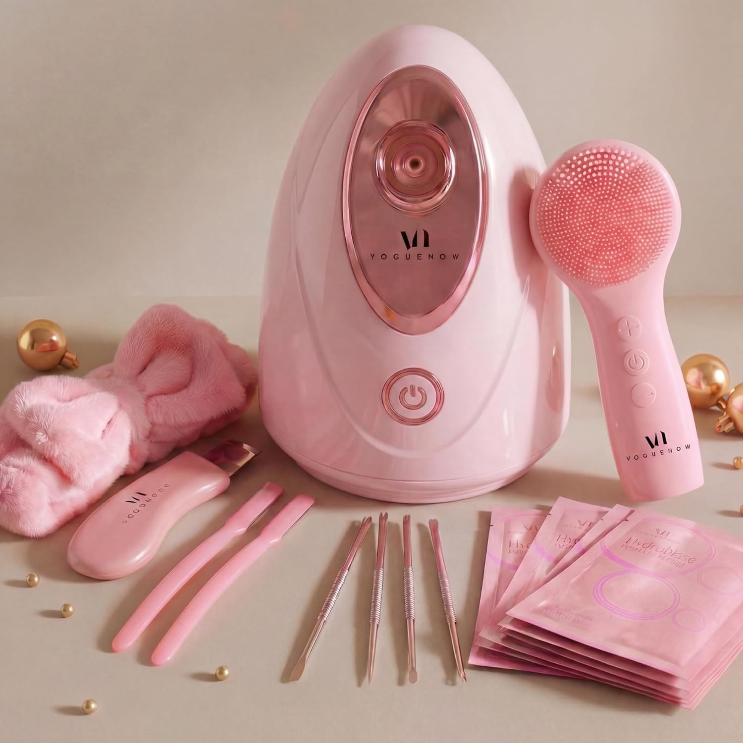 Facial Steamer Spa Kit with Complimentary 15 Skin Care Tools | Face Steamer f…