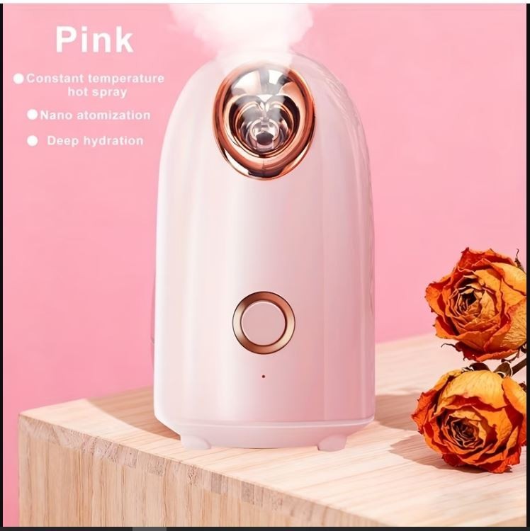 Large Facial Steamer Mist Sprayer One Button Hydration Spa Skin Care Tool