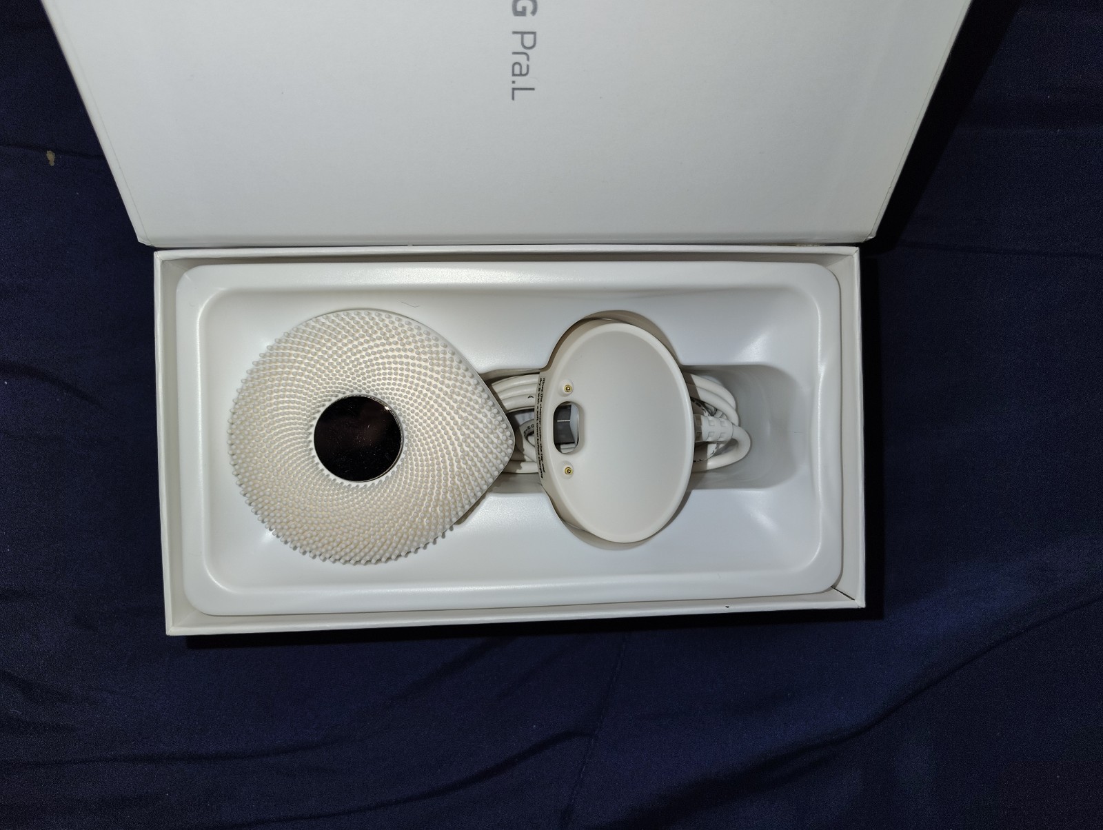 LG Pra.L Wash Pop BCP2A Ultrasonic Facial Cleanser Brush Device, New Open Box