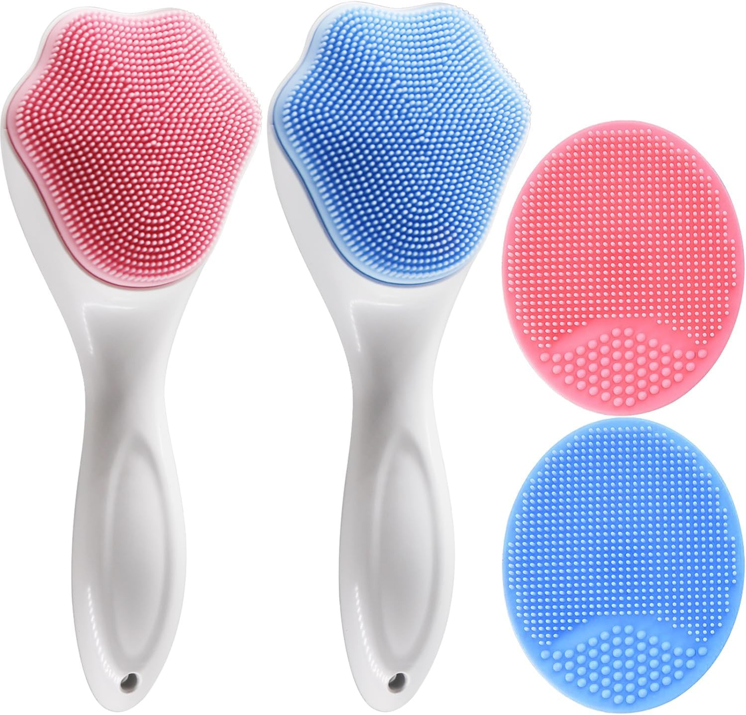 Silicone Face Scrubber and Exfoliator Brush – Facial Cleansing Brush for Blackhe