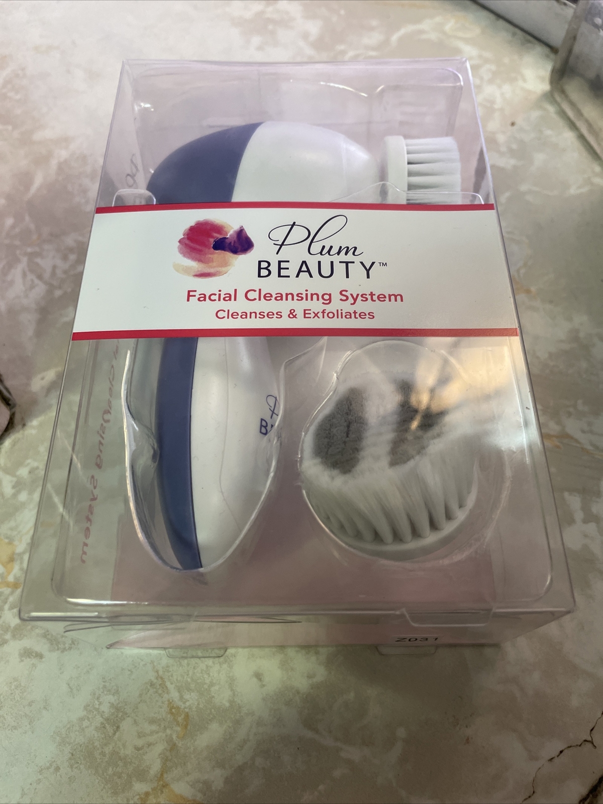 Plum Beauty Facial Cleansing System 2 Brush Heads Cleanses & Exfoliates