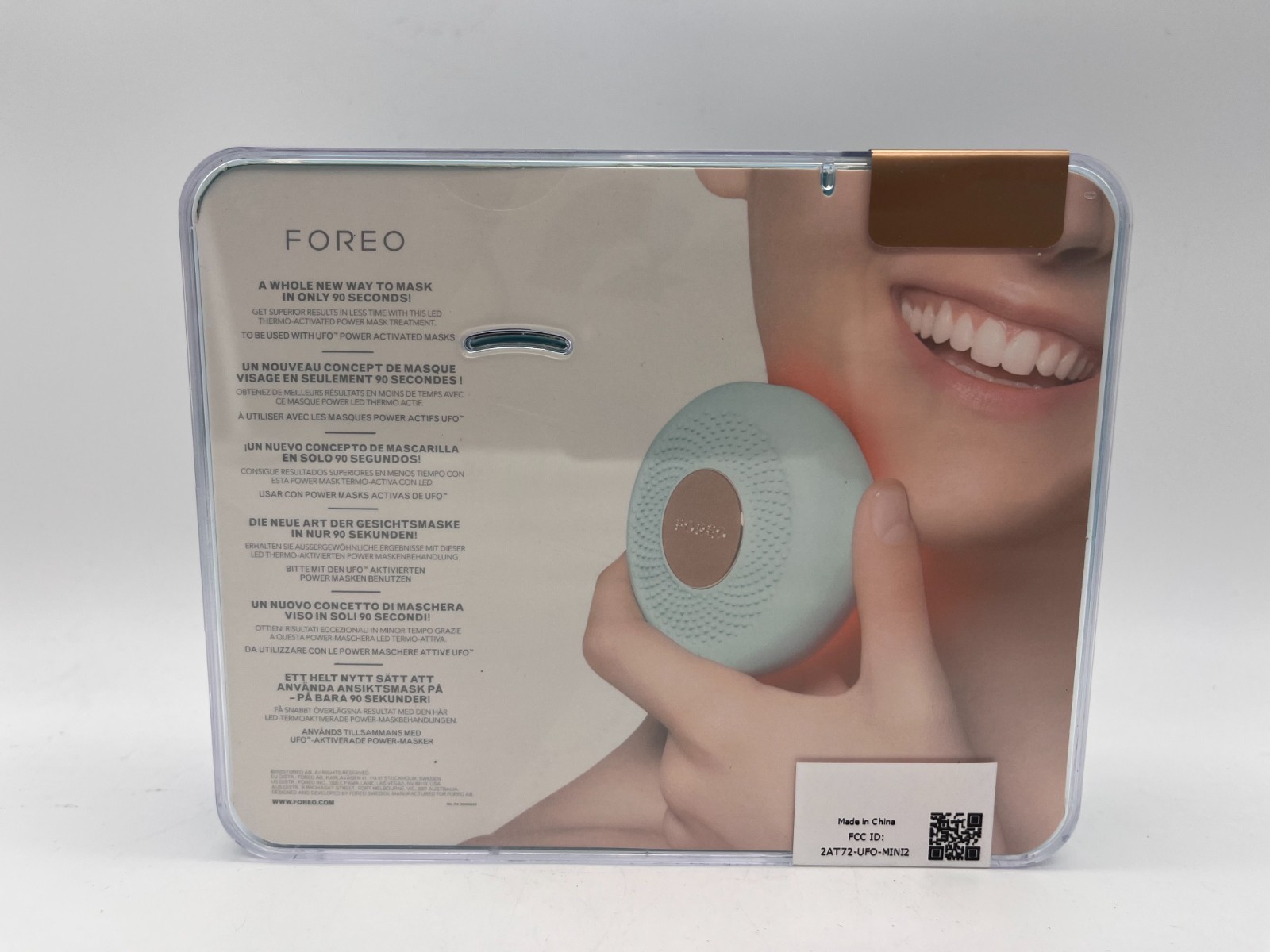 FOREO UFO MINI 2 SWEDISH BEAUTY-TECH POWER MASK MINT BLUE SEALED