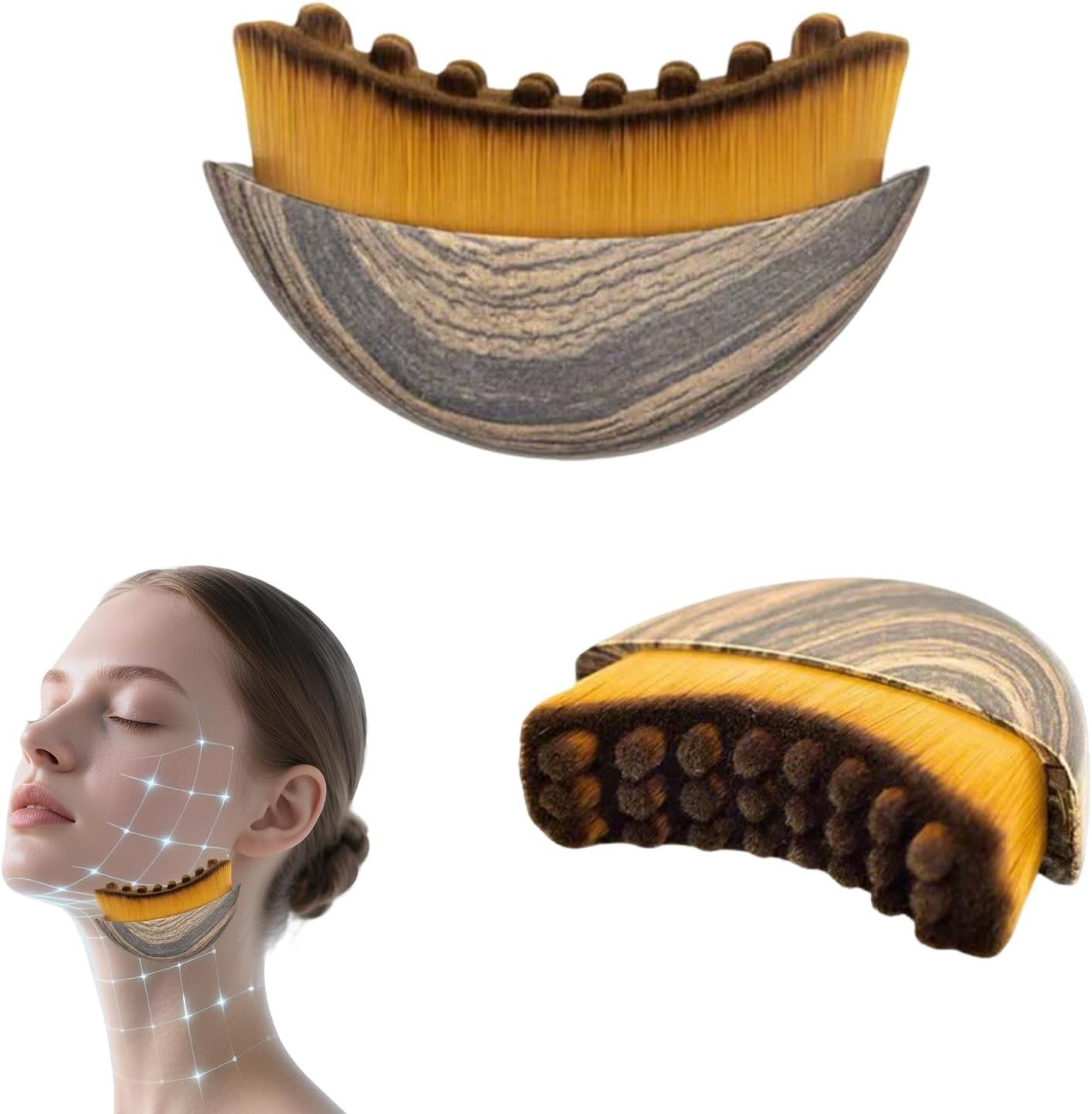 Face Slimming Massager – Lymphatic Brush for Jawline & Double Chin