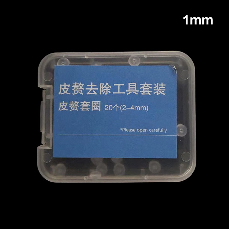 20Pcs Skin Tag Removal Rubber Bands Safe Micro Band Non Toxic Mole Wart Skin
