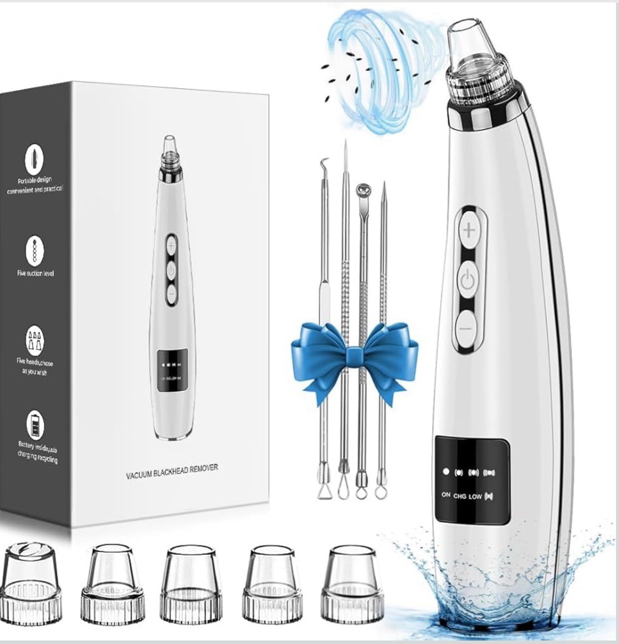 Newest Blackhead Remover Pore Vacuum Upgraded Facial Pore Cleaner Electric Comed