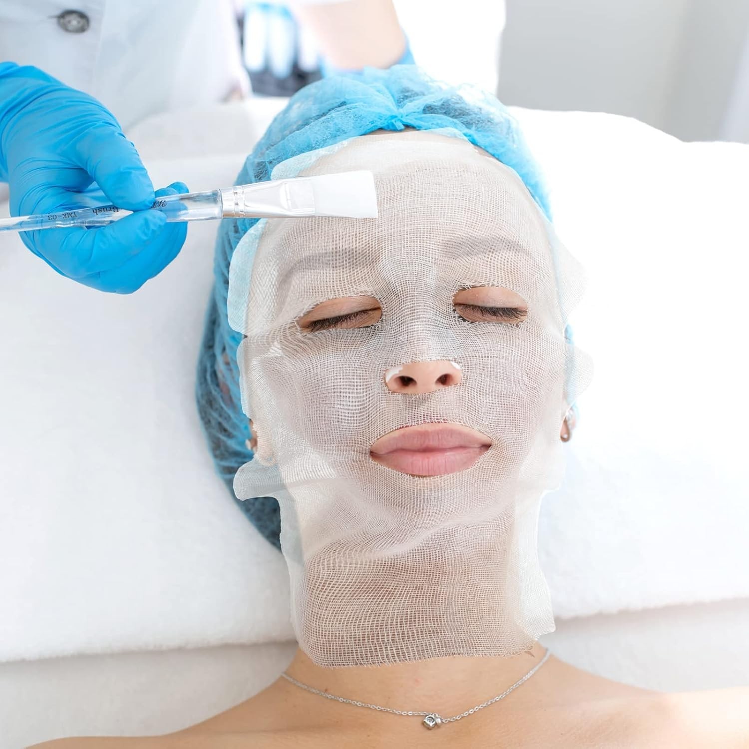 150 almohadillas de gasa de algodón precortadas para el cuidado facial, de alta