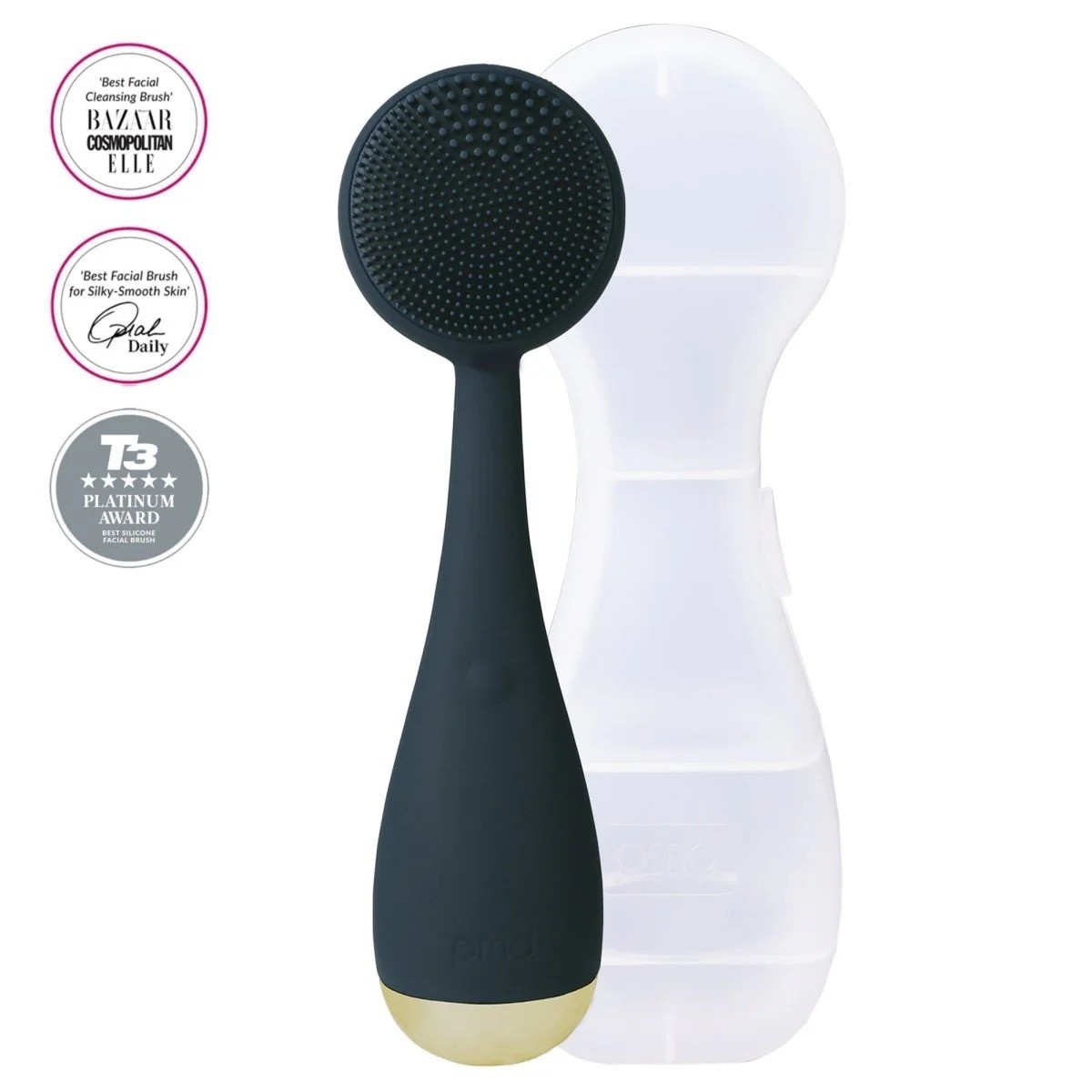 PMD Clean Smart Facial Cleansing Device Navy Sonic Silicone Face Brush Waterproo