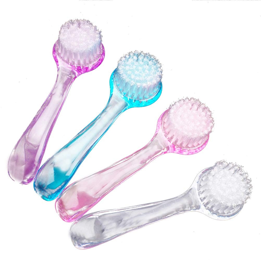 ARTIBETTER Facial Cleansing Brush Set 4 Medium (4 Count), Blue,pink,purple
