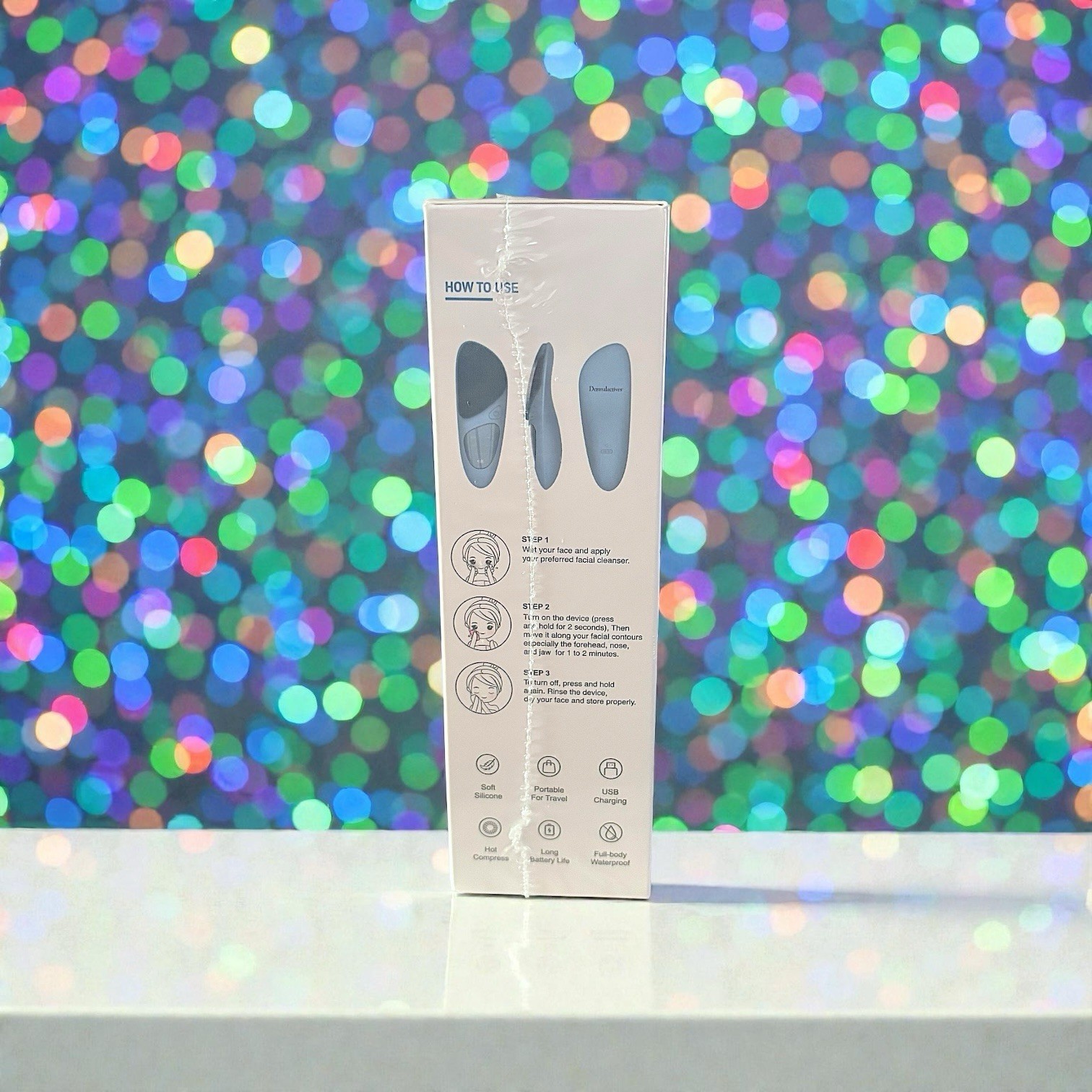 Dermalactives PureSkin Cleansing Brush New In Sealed Box