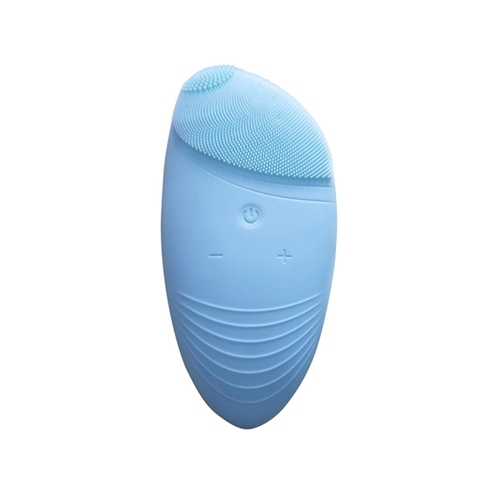 Electric Face Brush Silicone Waterproof Skin Care Facial Massager Exfoliate