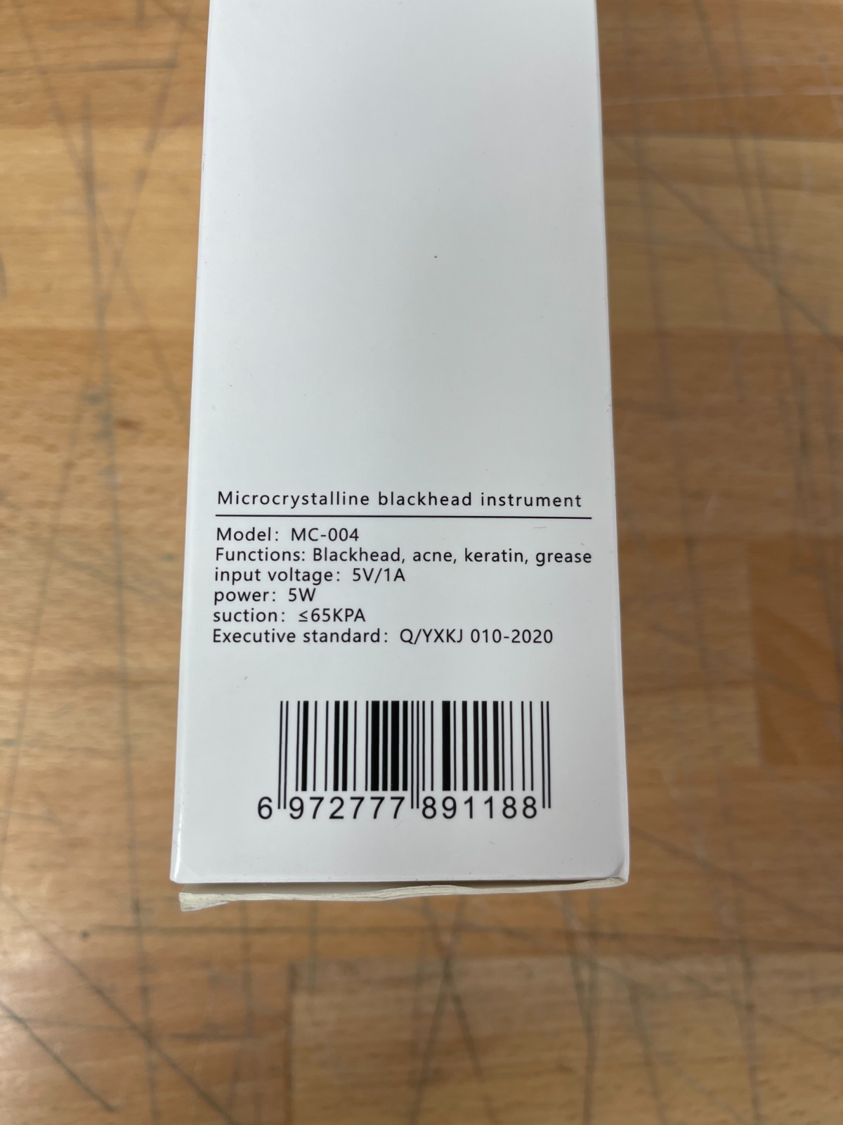 Microcrystalline Blackhead Remover Vacuum MC-004 USB Rechargeable Pore Cleaner