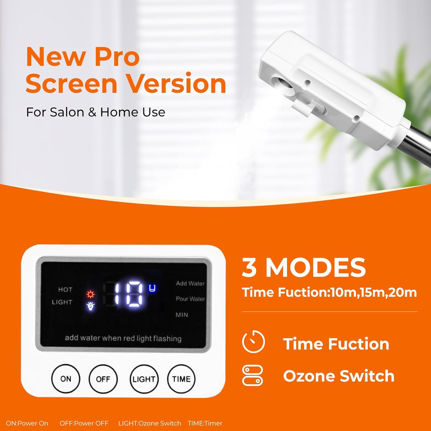 Professional Facial Steamer for Estheticians, Hot Mist & Timer Function, Vaporiz