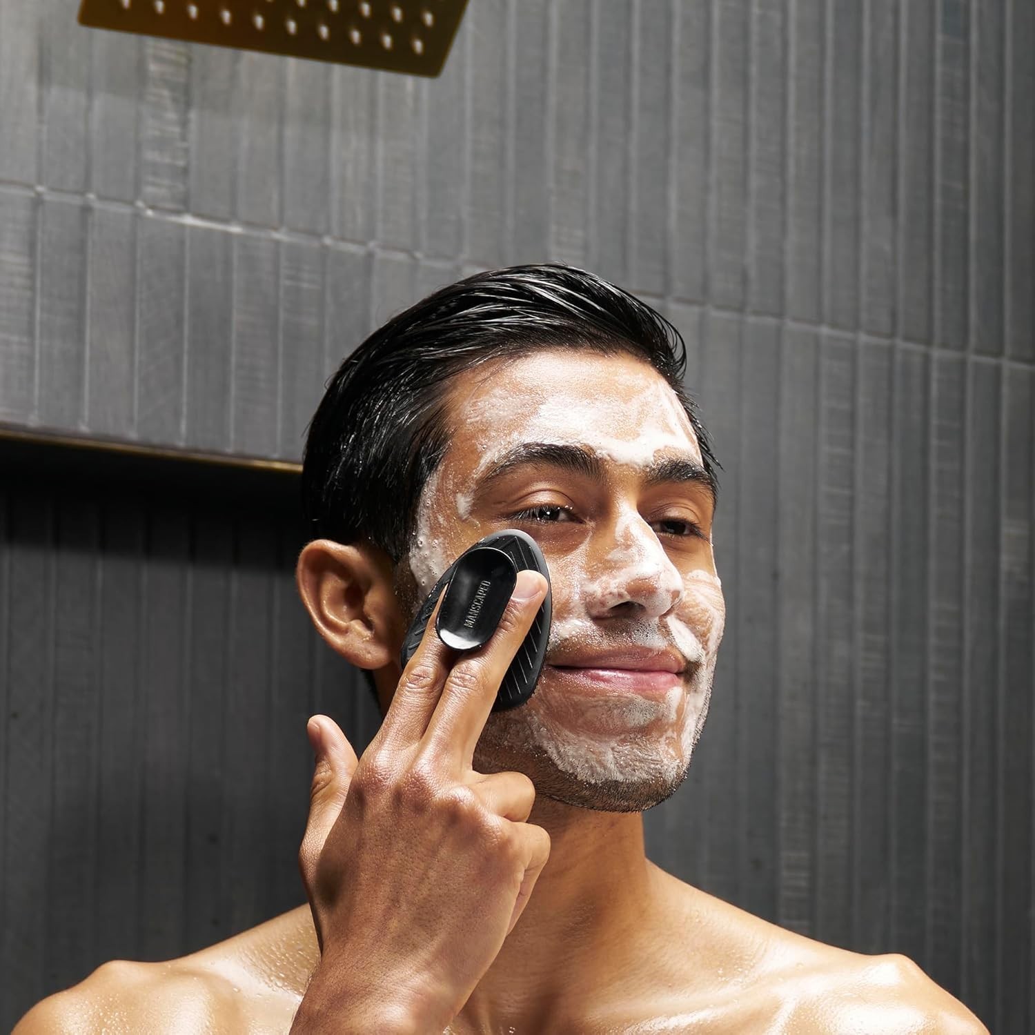 The Face Buffer: Men’s Silicone Scrubber for Deep Cleansing & Gentle Exfoliation