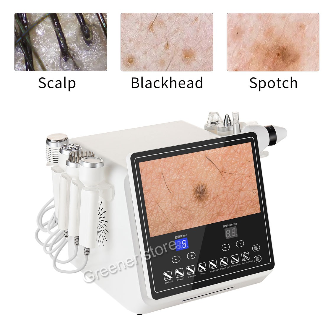 8in1 Facial Deep Cleansing Skin Analyzer Skin Rejuvenation Anti-age Acne Removal
