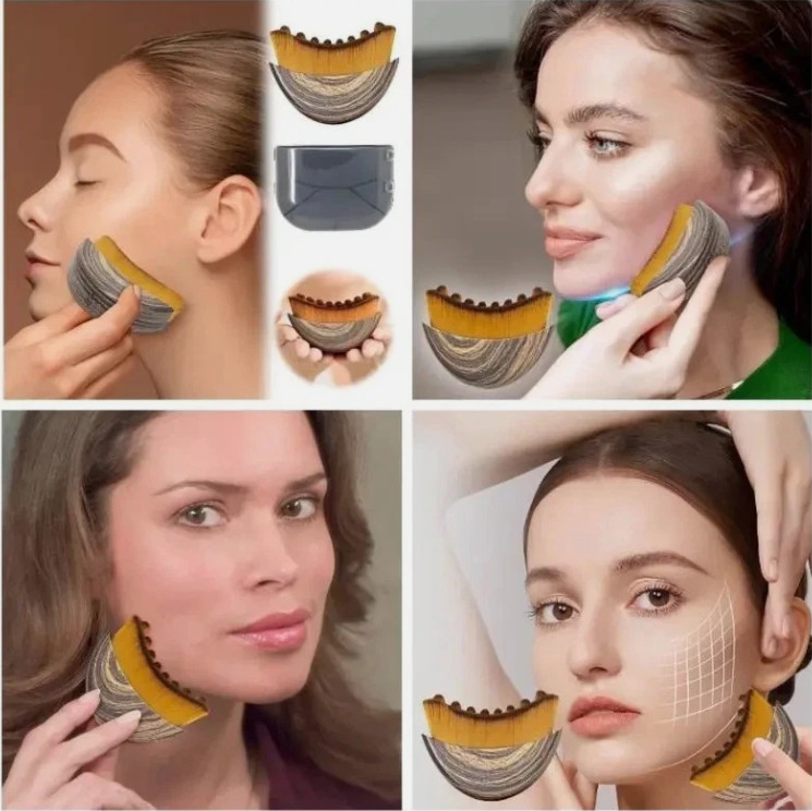 New Lymphatic Contour Face Brush, Lymphatic Drainage Massager by Glowiex